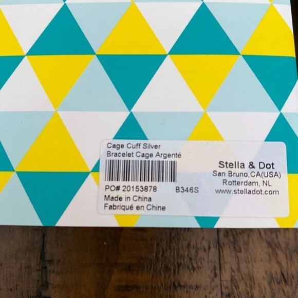 💜 Stella & Dot Cage Cuff Silver Brand New! - Picture 8 of 8